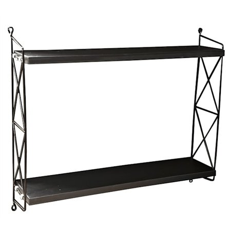 Shelf 108 hylla med 2 hyllplan svart 340:-