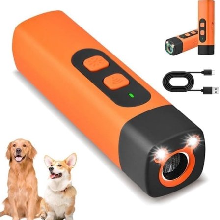 Moorle Ultrasonisk Antibjeff Hund – Hundebjeffkontroll med LED Ultralyd Hundetrener