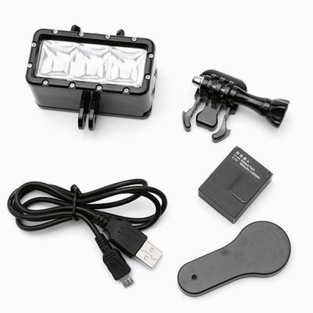 Dykkelys, undervannslys, vanntette LED-lys, videolys,