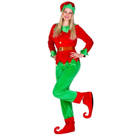 tectake Maskeraddräkt Julälva Red XXL
