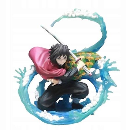 Demon Slayer Tomioka Giyuu Zero Vatten Andning Action Figur Modell Leksak_Kvalitetsgåvor