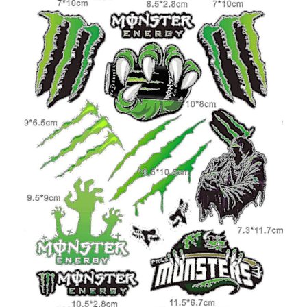 Racing Car Motorcykel Monster Energy Klistermærker Hjelm Dekaler Til Yamaha Honda Kawasaki Suzuki Tw