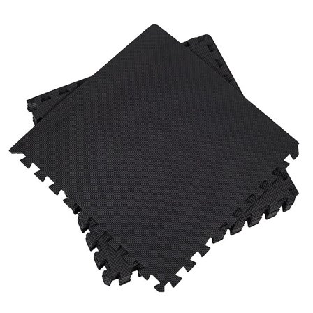 Master Fitness Gulvbeskytter Puslematter 61x61 cm Svart 6stk