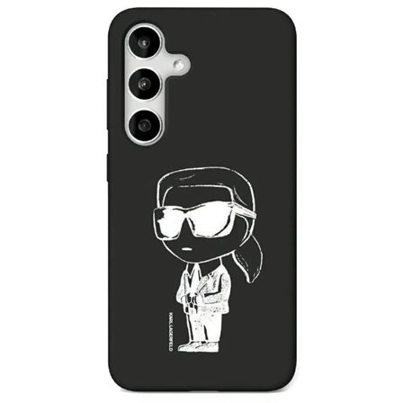 Karl Lagerfeld silikonetui Graffiti med magnet til Samsung Galaxy S25 - Svart