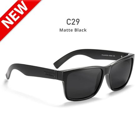 KDEAM Polariserade solglasögon för män, sportiga solglasögon i galna färger, Elmore, UV-skydd med ask