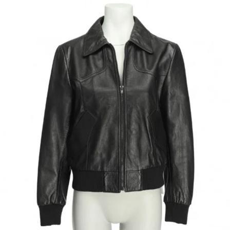 Celine Vintage Pre-owned Læder overtj Sort, Dame Vintage Jakker