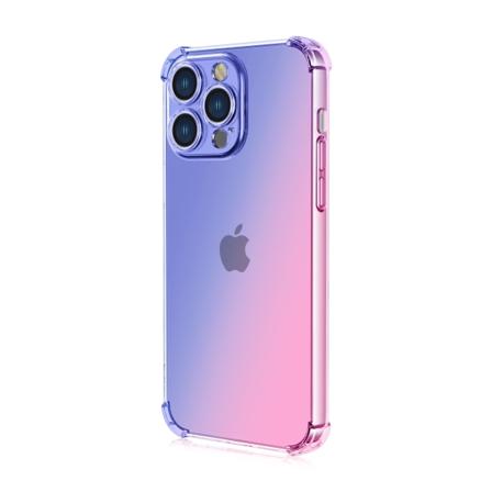 IPhone 15 pro - Älykäs suojakuori silikonista Rosa/Blå