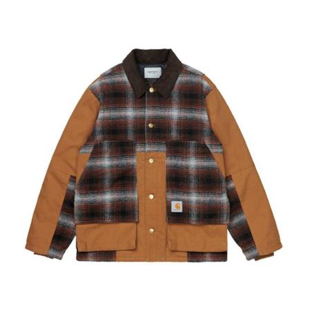 Carhartt Wip Highland jacket man , Bruin , Heren , Maat: S