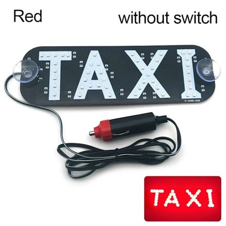 LED Taxiljus Bilsignallampa RÖD UTAN BRYTARE UTAN BRYTARE