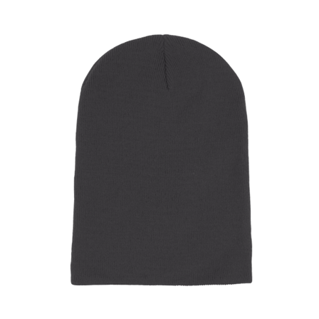 Beechfield - Grå longbeanie Beanie - Graphite Grey Long Blank Beanie @ Hatstore