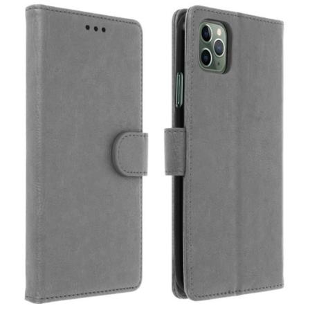 Apple iPhone 11 Pro Max Cover Full Cover Kortholder Stand Funktion Grå