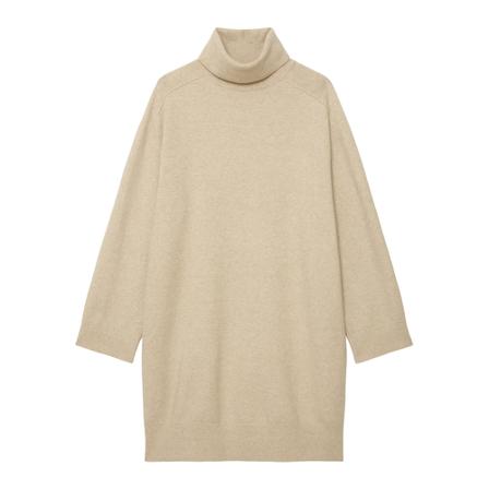 Marc O'Polo Knitted Dresses , Beige , Dames , Maat: S