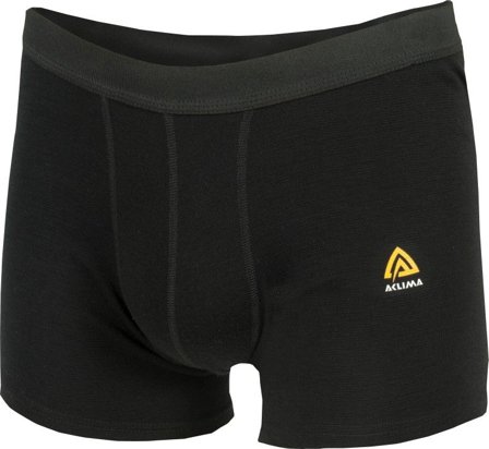 Aclima M's WarmWool Boxer Shorts Jet Black