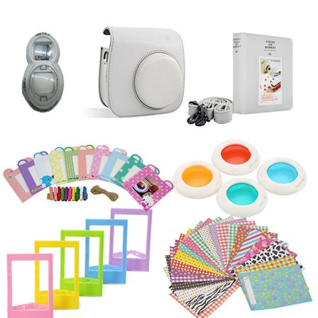 Instax Mini 8/9 Set: Färgade Linser, Selfiespegel & Album