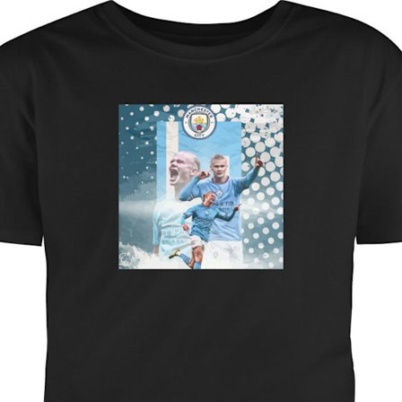 Barn T-skjorte Erling Haaland Manchester City - Norges målmaskine med 22 PL-mål, brutalt afslut og unik fysikk som dominerer straffområdet.