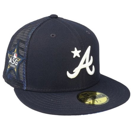 New Era - MLB Blå fitted Keps - Atlanta Braves MLB22 All Star Game Wo 59FIFTY Navy Mesh Fitted @ Hatstore