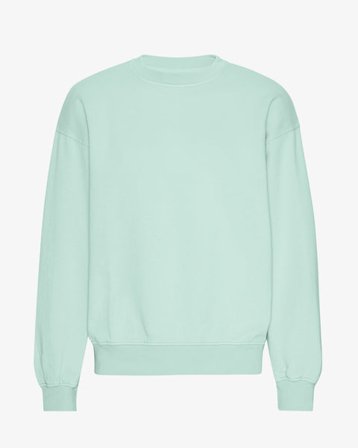 Organic Oversized Crew - Light Aqua