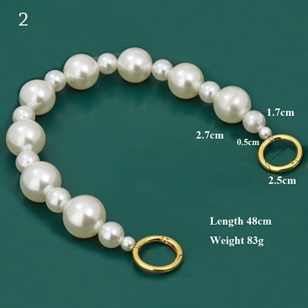 Pearl Extension Strap Väskor Handväska Handtag 2 2 2