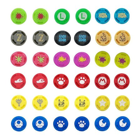 36 st tumgreppset joystick-skydd tumgreppsskydd för Switch Joy-con-kontroller/switch Lite Limited Edition
