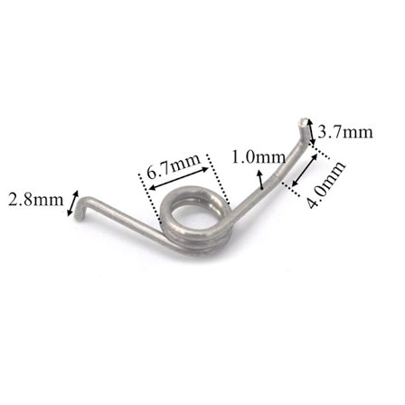 304 Rostfritt Fiskspö Drop Wheel Trum Hjul Fjäder Till