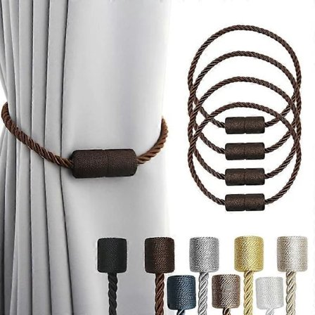 Stærke Magnetiske Gardiner Draperier Elegante Dekorative Bånd