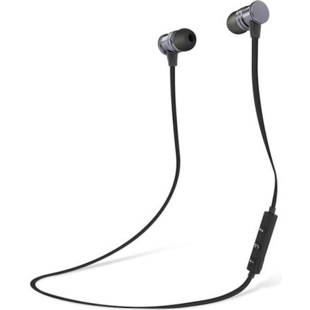 Magnetiska Bluetooth In-ear hörlurar Fjärrkontroll + Mikrofon Svart