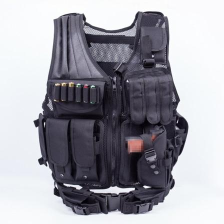 Militær Mesh Taktisk Vest, Kampvest med Bælte til Airsoft Mi zdq