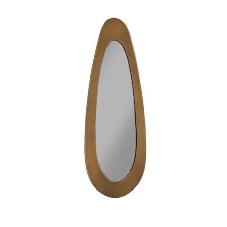 Galet Spejl Metallisk Guld 35X2X97,5Cm