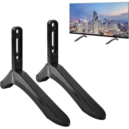 Universelt TV-stativ, TV-fod til TCL LCD LED 32 til 65 tommer fladskærms-tv, Udskiftningsdele til fjernsynsbase med skruer