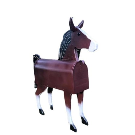 Unik Brevlåda med Kyckling Ko Häst Utomhus Väderbeständig Postlåda Ornament Utomhus Trädgård Gård Dekor