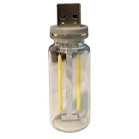USB-bilinredning Atmosfärsbelysning Plug-in USB Mini LED-lampa för sovrum, barnkammare, bil, grönt ljus