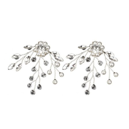 2 kpl kenkäkoristeita tekojalokivikenkäklipsi B B