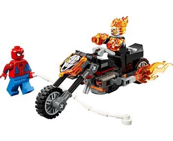 Super Heroes Spider-Man mot Ghost Rider på motorcykel 76335 - LEGO Spider-Man mot Ghost Rider på motorcykel 76335