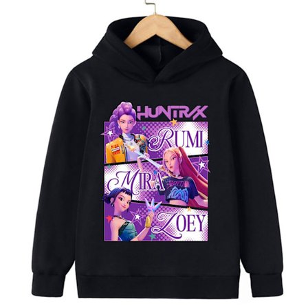 2025 Kpop Demon Hunter Saja -huppari - rento collegepaita pojille ja tytöille, pitkähihaiset katuvaatteet