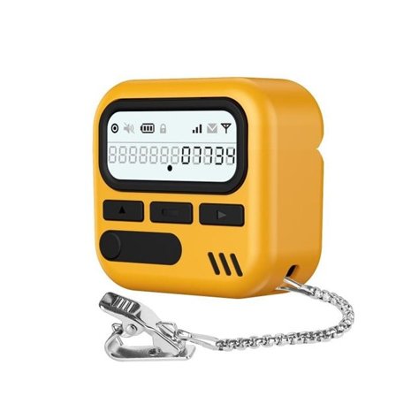 Retroinspirerat skyddsfodral till AirPods 4 - Gul