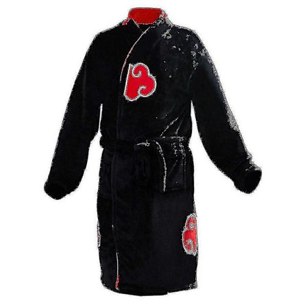 Akatsuki Robe Cosplay Badrock Fleece Varm Morgonrock Herr Vinterkappa Sovkläder Julklapp