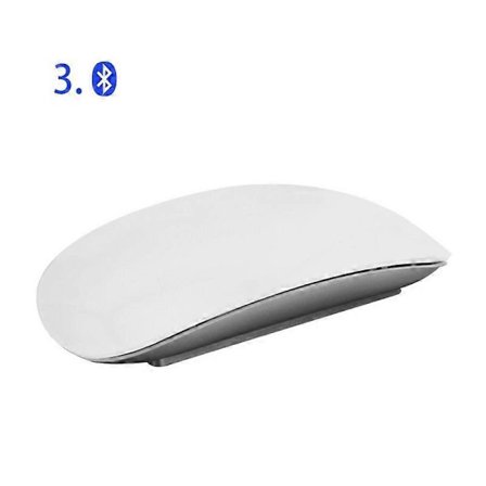 Apple Magic Mouse: Trådløs, Bluetooth, Oppladbar. Multi-Touch Overflate Tynn Magic Mouse Slank Oppladbar Trådløs - Hvit