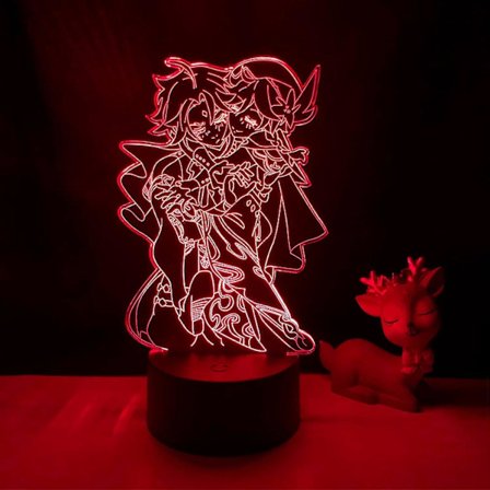 XYC 3D Lampa Genshin Impact för Barnrum Dekoration Barn Födelsedagspresent Rumsdekor Genshin Impact Led Lampa Sänglampa[D]