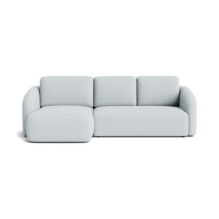 Savona chaiselong sovesofa, venstrevendt | opbevaring - Aragon Krystal blå - 270x154x94 - Sofa, sovesofa, chaiselong
