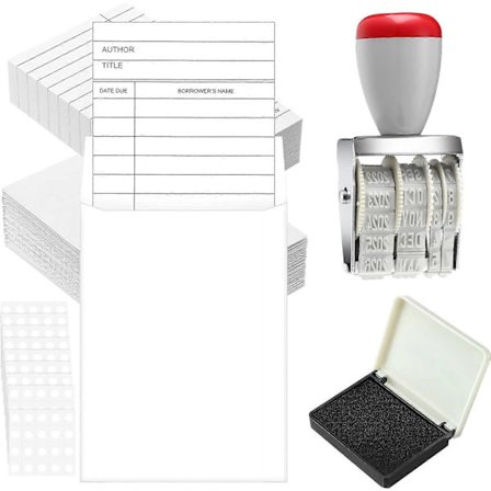 202 Dele Bibliotekslommer og Bibliotekskort Sæt Personligt Bibliotekssæt til Bog