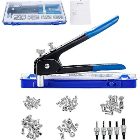 86 stk. Nittepistol M3 M4 M5 M6 M8 Gevindnitte Tang Værktøj Gevindindsats Nitte Sæt