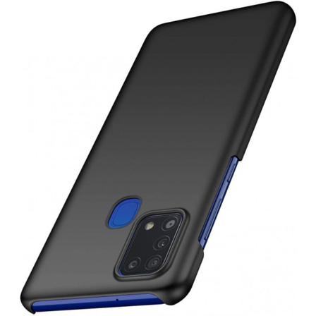 Samsung A21s Ultratunn Gummibelagd Mattsvart Skal Basic V2 Svart