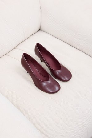 NA-KD Runda pumps - Högklackade skor - Burgundy - EU 40