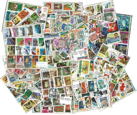 Motivfrimærker 18 pakker