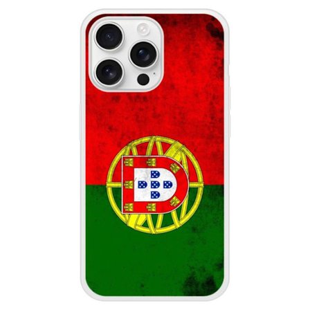 Siliconförstärkt tryckt fodral kompatibelt med Apple iPhone 16 Pro Max Portugals flagga