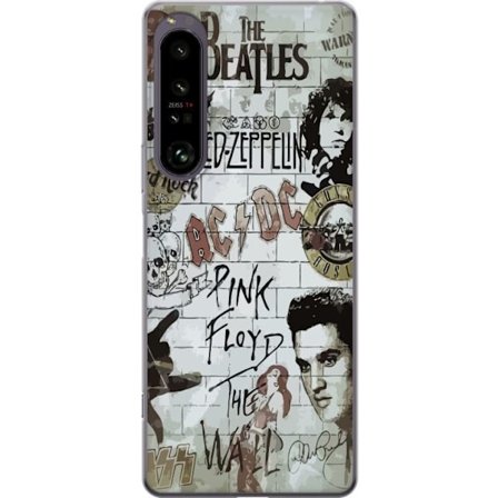 Kompatibelt Mobilskal till Sony Sony Xperia 1 IV Rockband Klassiker Musik Konsert Gitarr