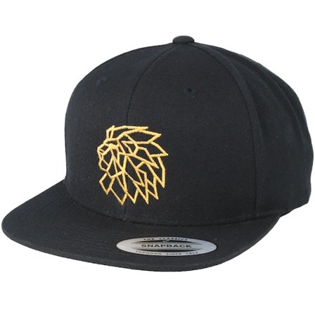 Lions - Černá snapback Kšiltovka - Head Logo Black/Gold Snapback @ Hatstore
