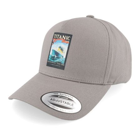 Public Domain - Grå adjustable Keps - Titanic White Star Line A-frame Grey Adjustable @ Hatstore