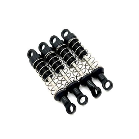 For Mn78 Metall Front- og Bakdemper for Mn78 1/12 RC Bil Oppgraderinger Deler Tilbehør, Svart (FMY)