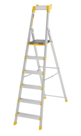 W.steps 55P Trappestige med sertifisert aluminium, med stabilisatortrinn, Stiger & stillaser